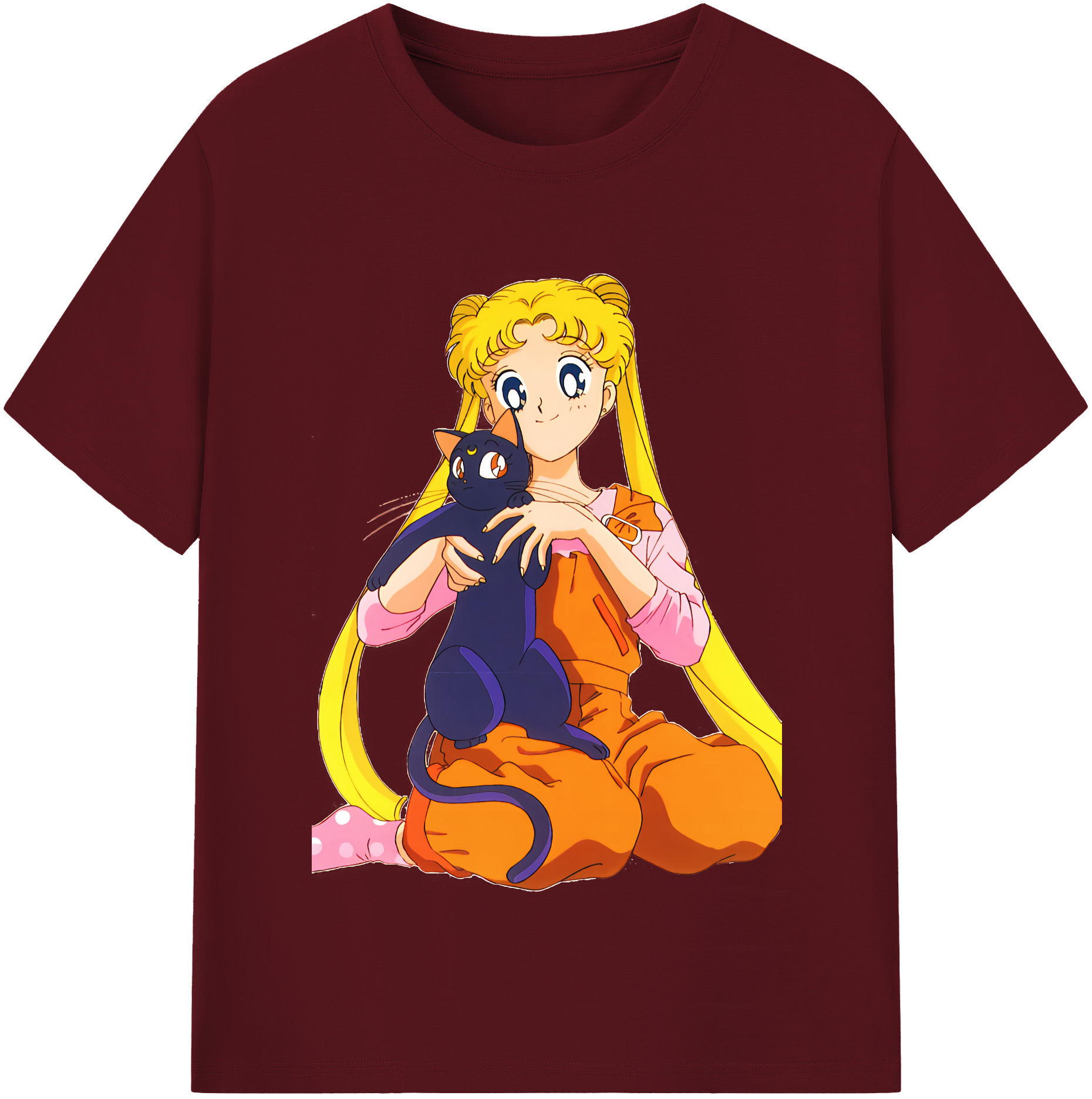 （画像用） 美少女戦士セーラームーン 愛野 美奈子 あいの みなこ Sailor Moon Aino Minako 綿100％半袖Tシャツ（フロントプリント）
